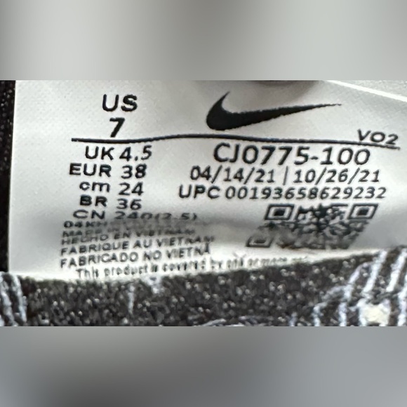 NEW Nike Superrep Cycle Shoes White Black size 7. - Picture 6 of 6